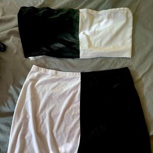 FBC contrast lounge set with shorts